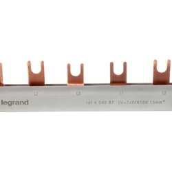Jeu de barres Legrand Comb 16mm2 pour appareils de largeur 1,5 module 3F R 300 (404987)