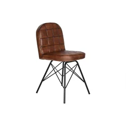 Jídelní židle Home ESPRIT Hnědá Černá 51 x 51 x 89 cm