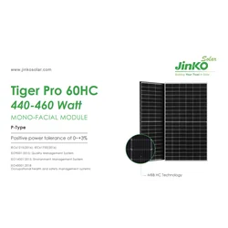 Jinko Solar 460W JKM460M-60HL4-V cadru argintiu