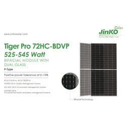 Jinko Solar 550W JKM550M-72HL4-BDVP διπρόσωπο