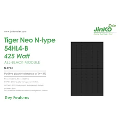 Jinko Tiger Neo N-tyypin 54HL4-B 425 wattia Full Black FB