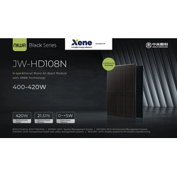 Jolywood 415W JW-HD108N de tip N, bifacial, complet negru