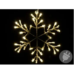 Jul LED-dekoration - snöflinga, 30 cm, varmvit