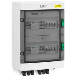 Junction box PV distribution board for photovoltaics type 2 4 inputs 2 outputs 1000 V IP66