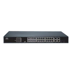 Jungiklis 24xRJ45 POE, 2xRJ45, 2xRJ45+2xSFP derinys, gigabitas – UNV NSW2010-26GT2GC-POE-IN