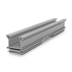 K2 Microrail CSM 25, for corrugated metal roofs, curved bottom rail, only compatible with MiniClamp