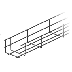 K2 passaggio cavi in ​​acciaio per cavi su tetti piani, 3000x100x75 mm