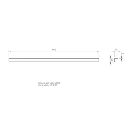 KA-B-105 - Γωνία για ballast L1050 VERTICAL