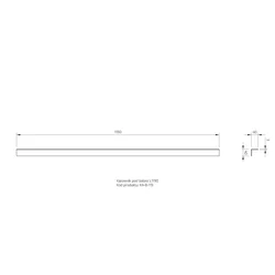 KA-B-119 - Angle pour ballast L1190 NIVEAU