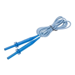 Kabel 1,8 m blau 5 kV (Bananenstecker)