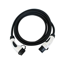 Kabel do ładowania samochodów elektrycznych Polyfazer Type 2-Type 2, 22kw, trójfazowy, 32A, 5m, czarny
