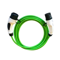 Kabel do ładowania samochodów elektrycznych, typ 2, 32A, 7,4kW, zielony, seria Polyfazer Z