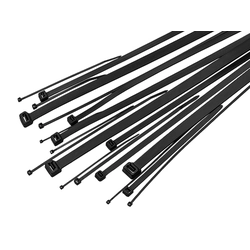 Kábelkötegelő 7,5x400mm fekete 100 Darab
