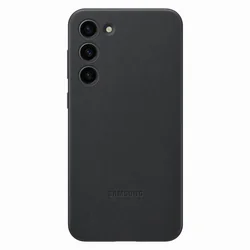 Калъф от естествена кожа за Samsung Galaxy S23+ Leather Cover, черен