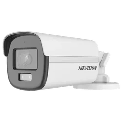 Камера за наблюдение с двойна светлина 2MP обектив 2.8mm IR 40m WL 40m микрофон ColorVu - Hikvision - DS-2CE12DF0T-LFS-2.8mm