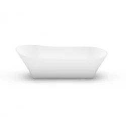 Kamienna umywalka Aura Calipso 1, 62x27 cm, biała