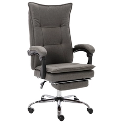 Kancelářská židle, šedá, čalouněná látkou