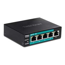 Kapcsoló 4 Fast Ethernet hosszú távú portok 250m PoE+ 60W'1 Fast Ethernet port - TRENDnet TE-FP051