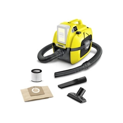 Karcher WD 1 Компактна акумулаторна безжична прахосмукачка 18 V | 7 l | L| Карбонова четка | Без батерия и зарядно