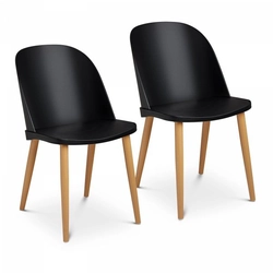 Καρέκλα - μαύρη - έως 150 kg - 2 τεμ.FROMM &amp; STARCK 10260137 STAR_SEAT_11