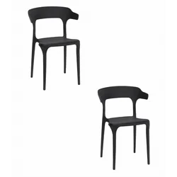 Καρέκλα ULME - μαύρη x 2