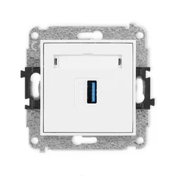 KARLIK Zásuvka USB AA 3.0 Farba: Matná biela