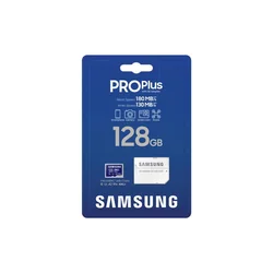 Карта пам'яті SAMSUNG MicroSDHC PRO PLUS 128GB, Class10/Grade 3 адаптер UHS-I MB-MD128DA/EU