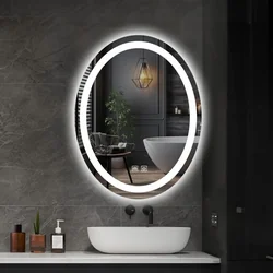 Καθρέφτης μπάνιου IREDA με φωτισμό LED, 80 x 60 cm