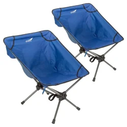 Kempinga krēslu komplekts, zils