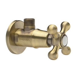 Kerra Lux angle valve 1/2" x 1/2" retro antique brass