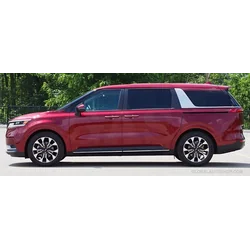 KIA CARNIVAL - CHROMOVÉ lišty na dekorativních chromových bočních dveřích