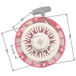 Kineski generator Starter Lifan Kipor Loncin Zongshen 168 Plastični pogoni T2 Nz554