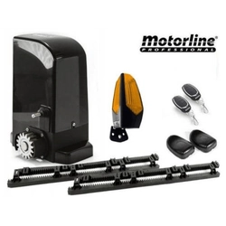 Kit automatisme complet Motorline Bravo500 portail coulissant avec crémaillère 4 m