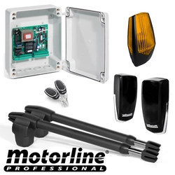 Kit automatización puerta batiente 2x4m -MOTORLINE