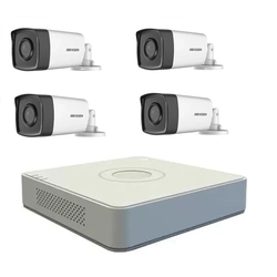 Kit di sorveglianza Hikvision Turbo HD 1080P con telecamere IR 4 80 m, visualizzazione Internet