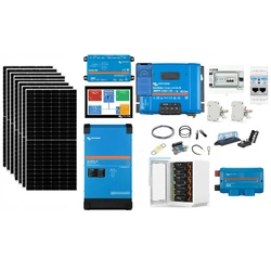 Kit PV OFF-GRID 5 kWp/armazenamento de energia 10,24 kWh Victron Energy