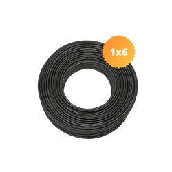 Kit solar Cable CC 6mm2 – 1 m - negro