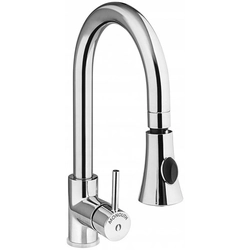 Kitchen faucet with shower - integrated hose - chrome-plated brass - hose 1200 mm MONOLITH 10360012 MO-TA-13