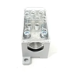 Klem op PVB-verdeelblokrail 500-4/4 500A 1x150-240mm² + 4x10-70mm² + 4x2,5-16mm² 1000V AC / DC