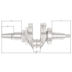 Klikový hřídel Loncin LC5000(D)-AS LC6500(D)-AS LC188F ORIGINÁLNÍ DÍL 130290024-0001