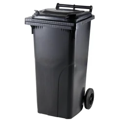 Кофа контейнер за отпадъци и боклук СЕРТИФИКАТИ Europlast Austria - черен 120L