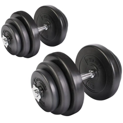 Komplet uteži Physionics Dumbbell, 2 x 20 kg