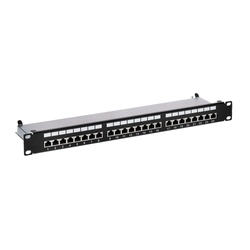 Комутаційна панель 1U'FTP cat6A'24 порти RJ45 - ASYTECH Networking ASY-PP-FTP6A-24