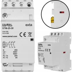 Контактор модульної установки Zamel 25A 3Z 230V AC, тип: STM-25-30 EXT10000291