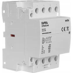 Контактор модульної установки Zamel 63A 4xZ 244V AC/DC тип: STM-63-40/24V EXT10000300