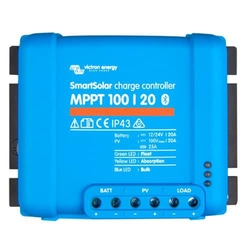 Kontrolieris akumulatoru uzlādei MPPT Victron SmartSolar fotoelektriskās sistēmas SCC110020160R, 12/24/48V, 15 Ak, Bluetooth