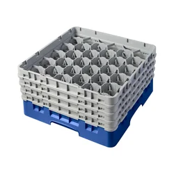 Košara Cambro Camrack, 30 elementi, največja višina 215 mm, modra