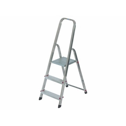 Krause household stepladder 3 pcs | Podium height: 0,6 | Aluminum