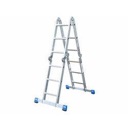 Krause STABILO vierdelige gelede multifunctionele ladder 4x3 + Multibord