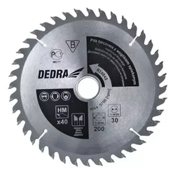 KREISSÄGE FÜR HOLZ MIT HARTMETALL-DEDRA H31540 40 ZÄHNEN, ŚR.315X30 MM, WIDIA